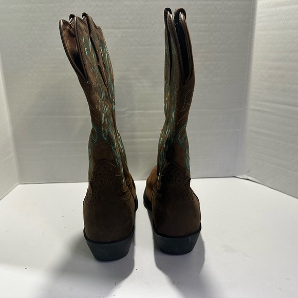 Justin | Justin Boots Stampede Sorrel Apache Cowboy Boots - Picture 4 of 5